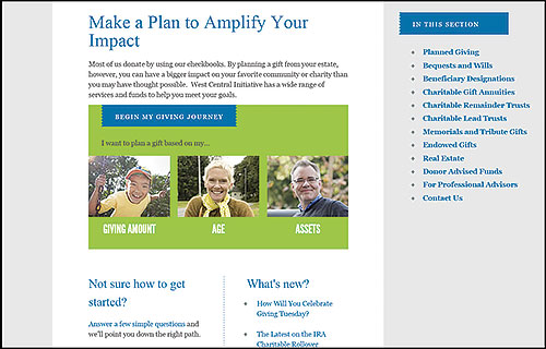 Online tools to help with charitable giving and estate planning