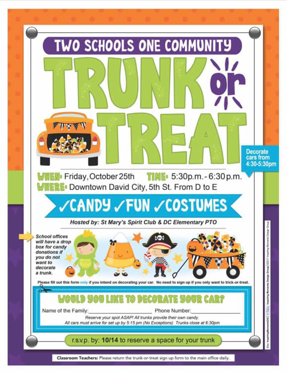 Two Schools - One Community - Trunk or Treat