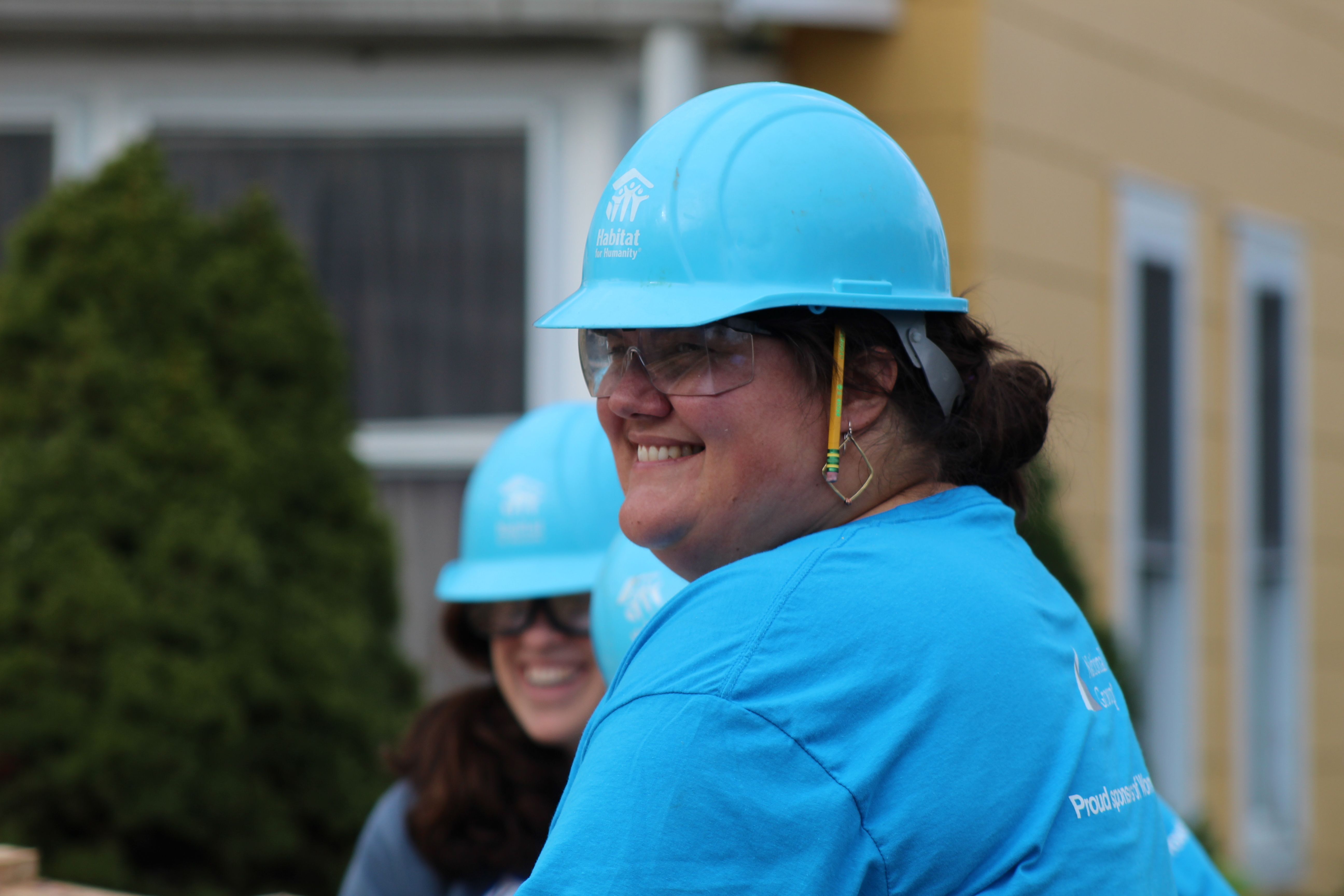Construction Volunteers Working