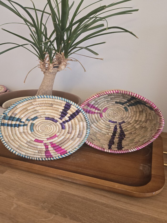 Handmade Basket  9"x5" with Lid