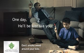 Just Like You campaign to encourage parents not to smoke marijuana around their children