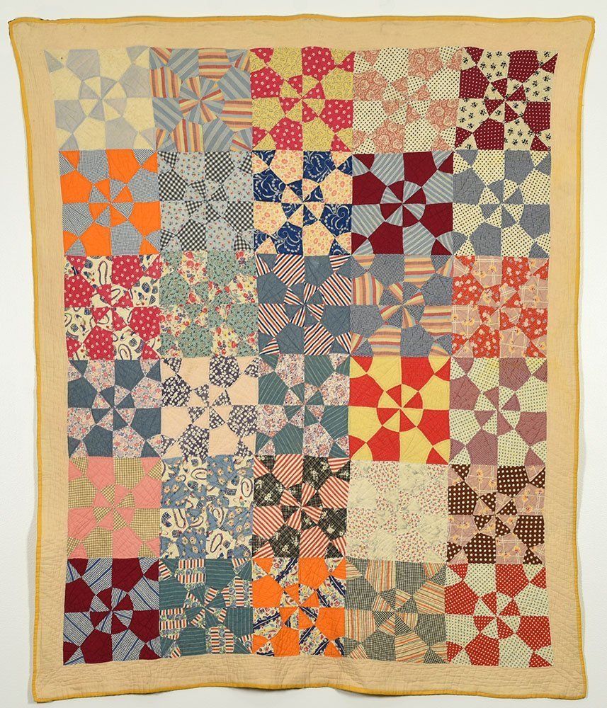 Pinwheel variation quilt