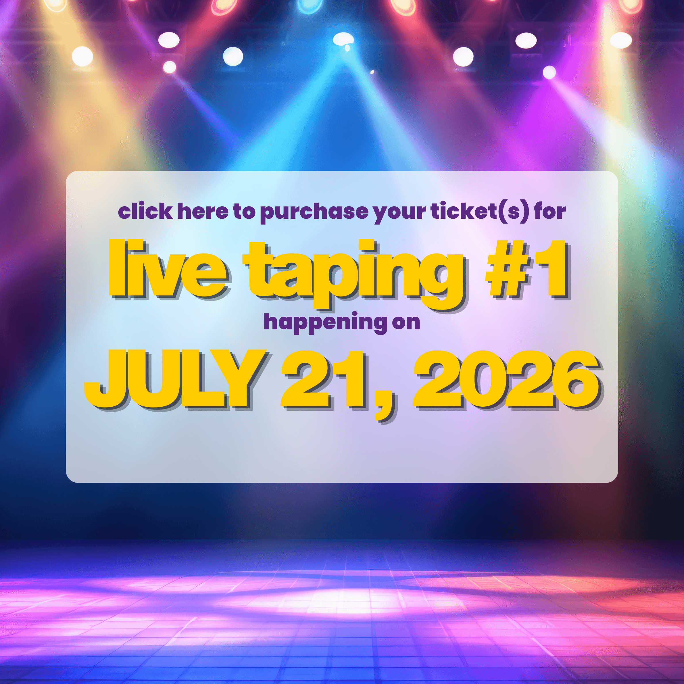Live Taping #1