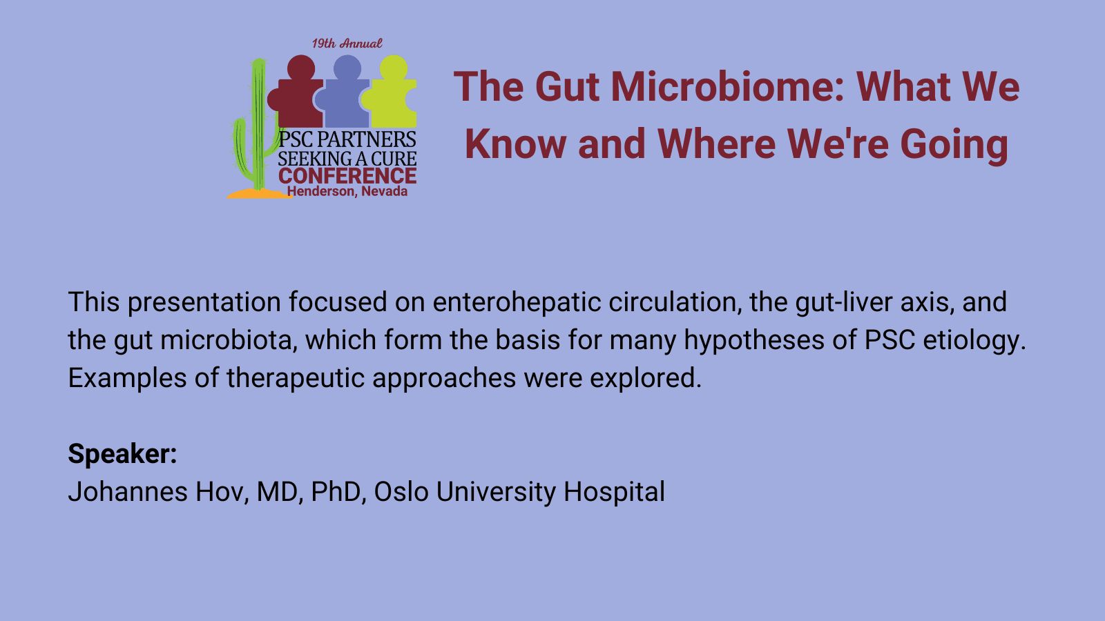 The Gut Microbiome: What We Know and Where We're Going