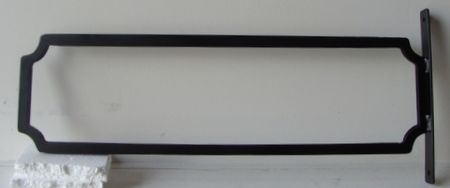 M4047 - Wrought Iron Frame to Hold Street Name Sign Mounted on an Aluminum or Iron Post