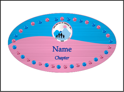 Jack and Jill Two Tone Oval with Mix Stones