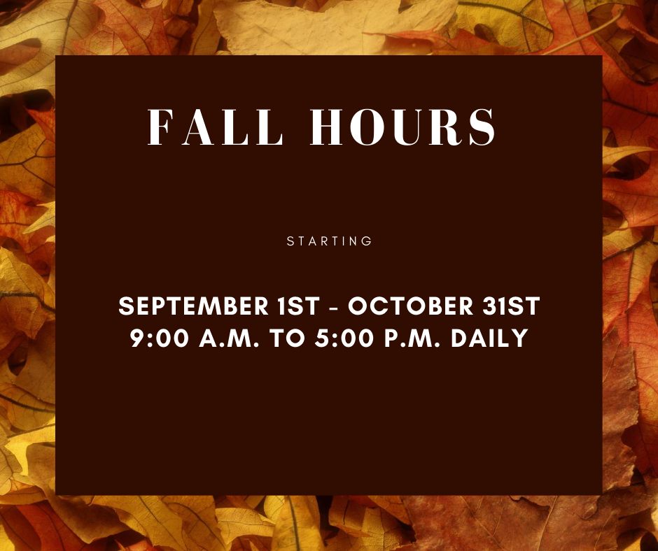 Fall Hours at The Mammoth Site Beginning September 1, 2020