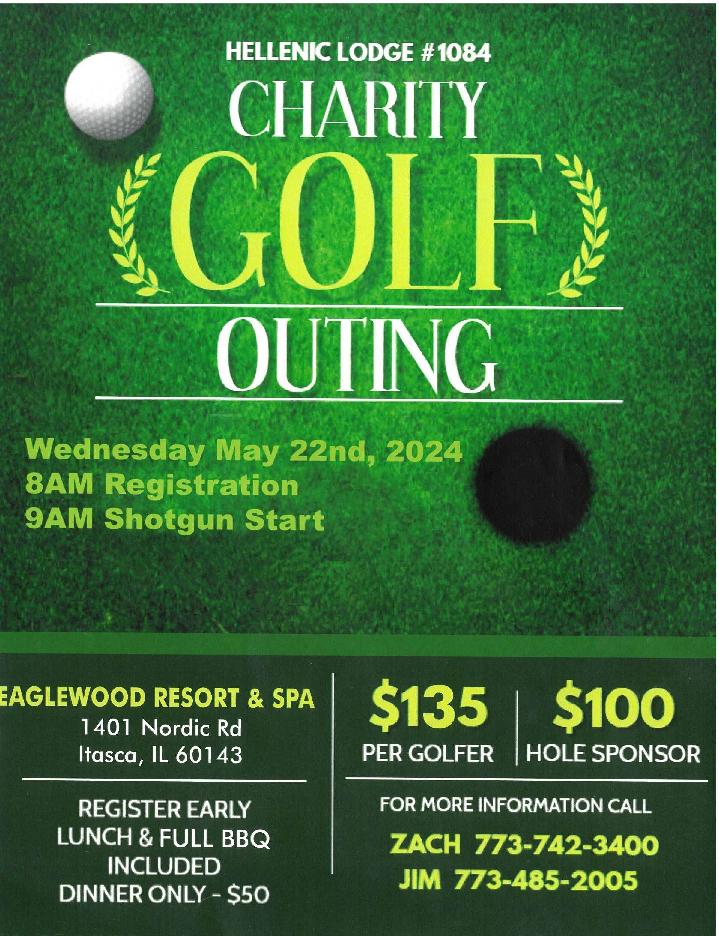 Hellenic Lodge #1084: Charity Golf Outing