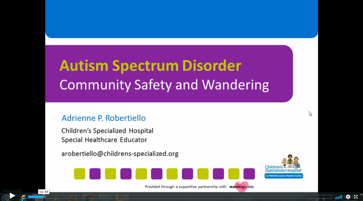Community Safety & Wandering Prevention for Children and Adults with Intellectual and Developmental Disabilities