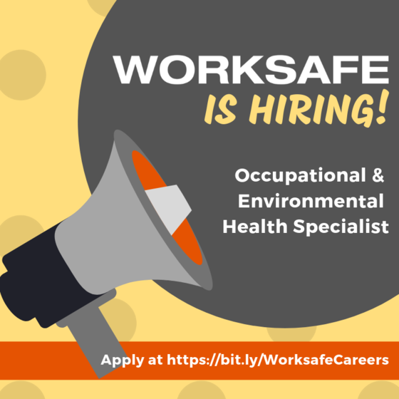 Work at Worksafe!