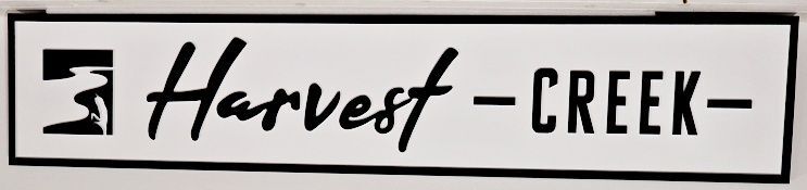 M22457 - Carved and Sandblasted HDU Sign for "Harvest Creek"