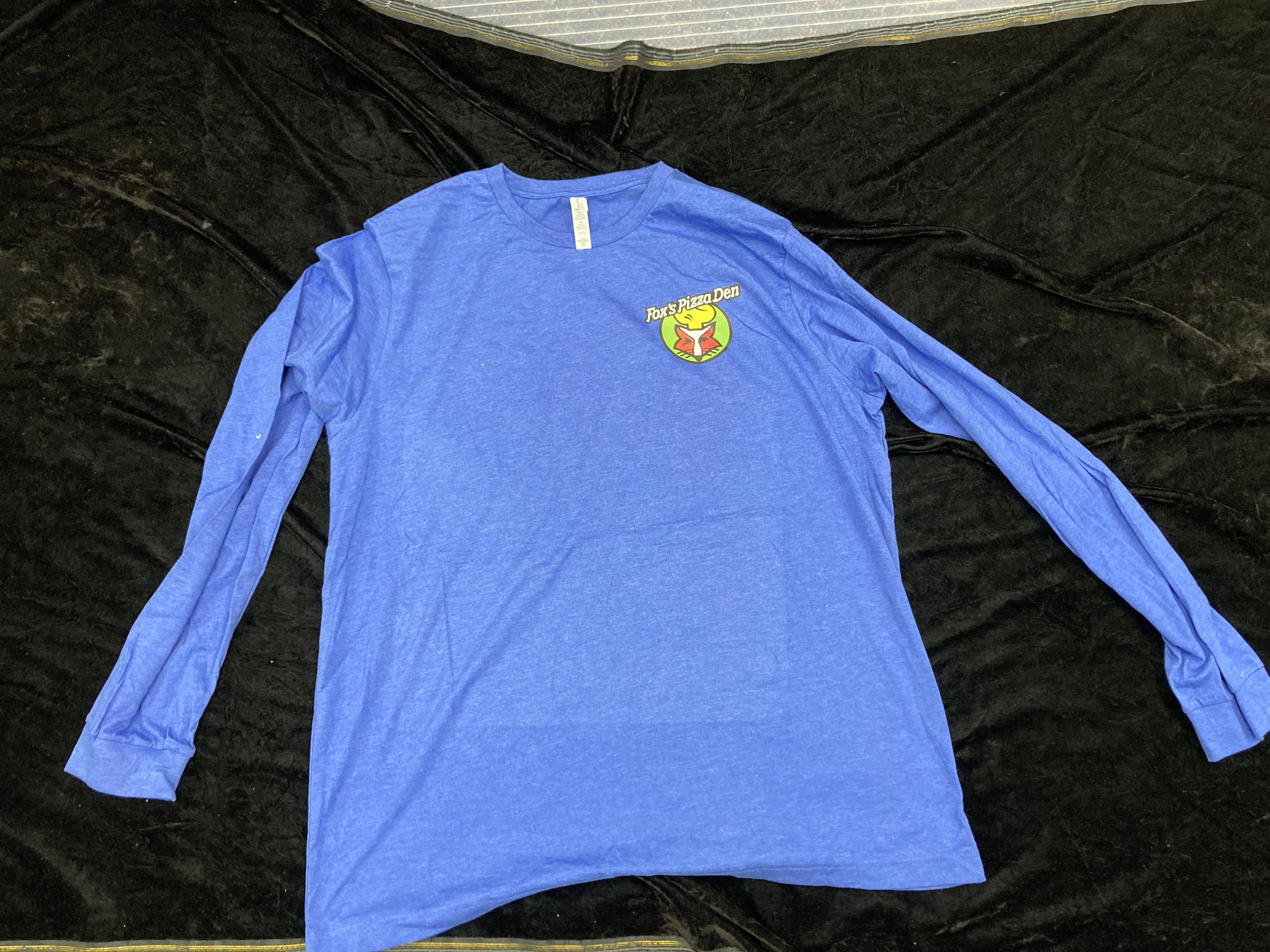 SALE Fox's Logo - 2XL Blue Heather Long Sleeve