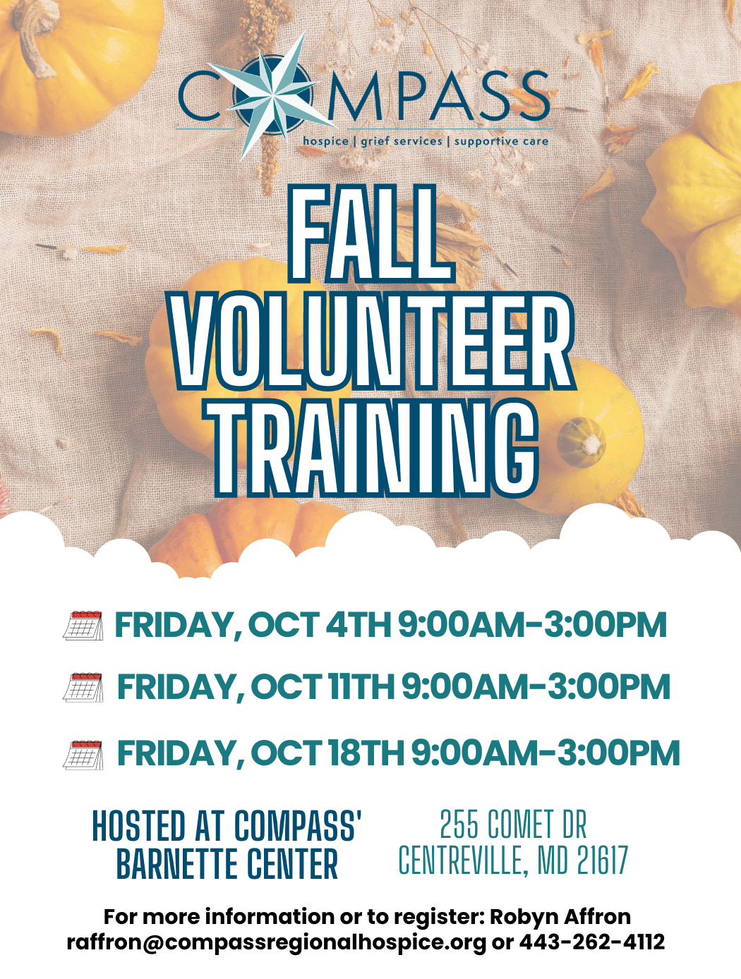 Fall Volunteer Training