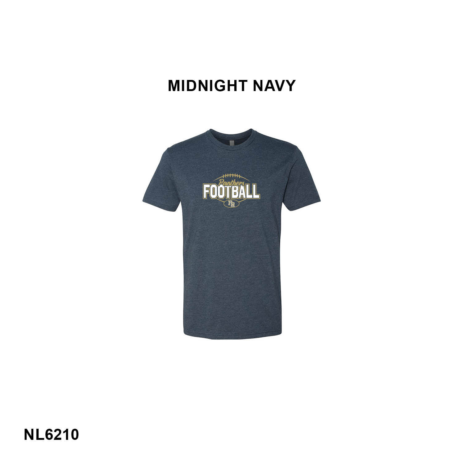 PANTHERS FOOTBALL LOGO - Next Level Apparel® Adult CVC Tee