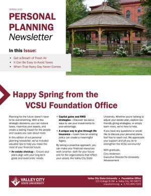Spring 2025 Foundation Newsletter Link