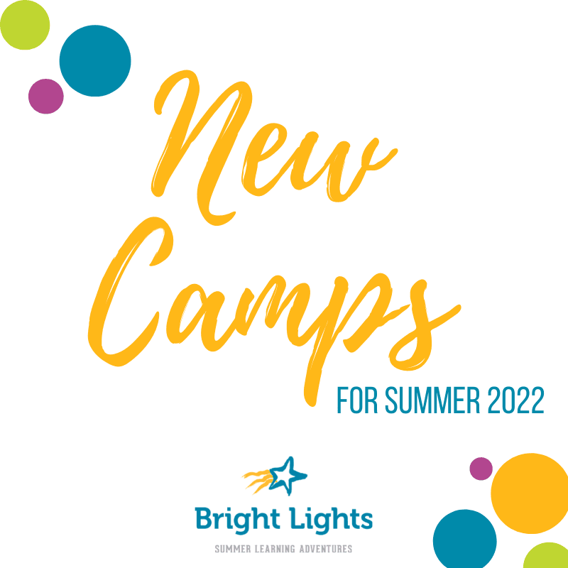 New Camps wording and Bright Lights logo