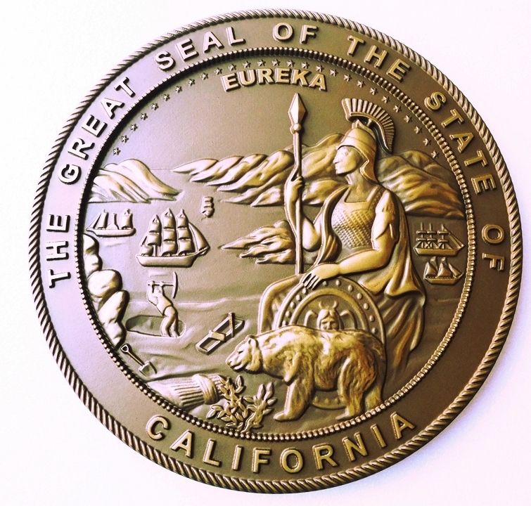 MA1040 - Great Seal of the State of California, 3-D 