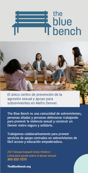 2025 The Blue Bench Folleto de Servicios Generales