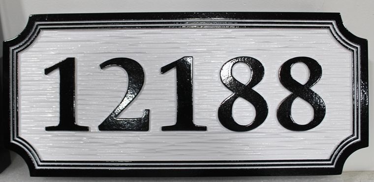 I18919A - Carved High-Density-polyUrethane (HDU) Address Number Sign for a Residence