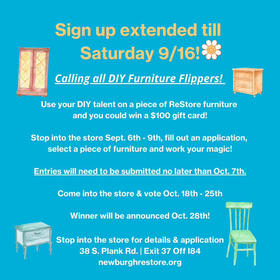 Furniture Flip Contest - Sign Up Extended!