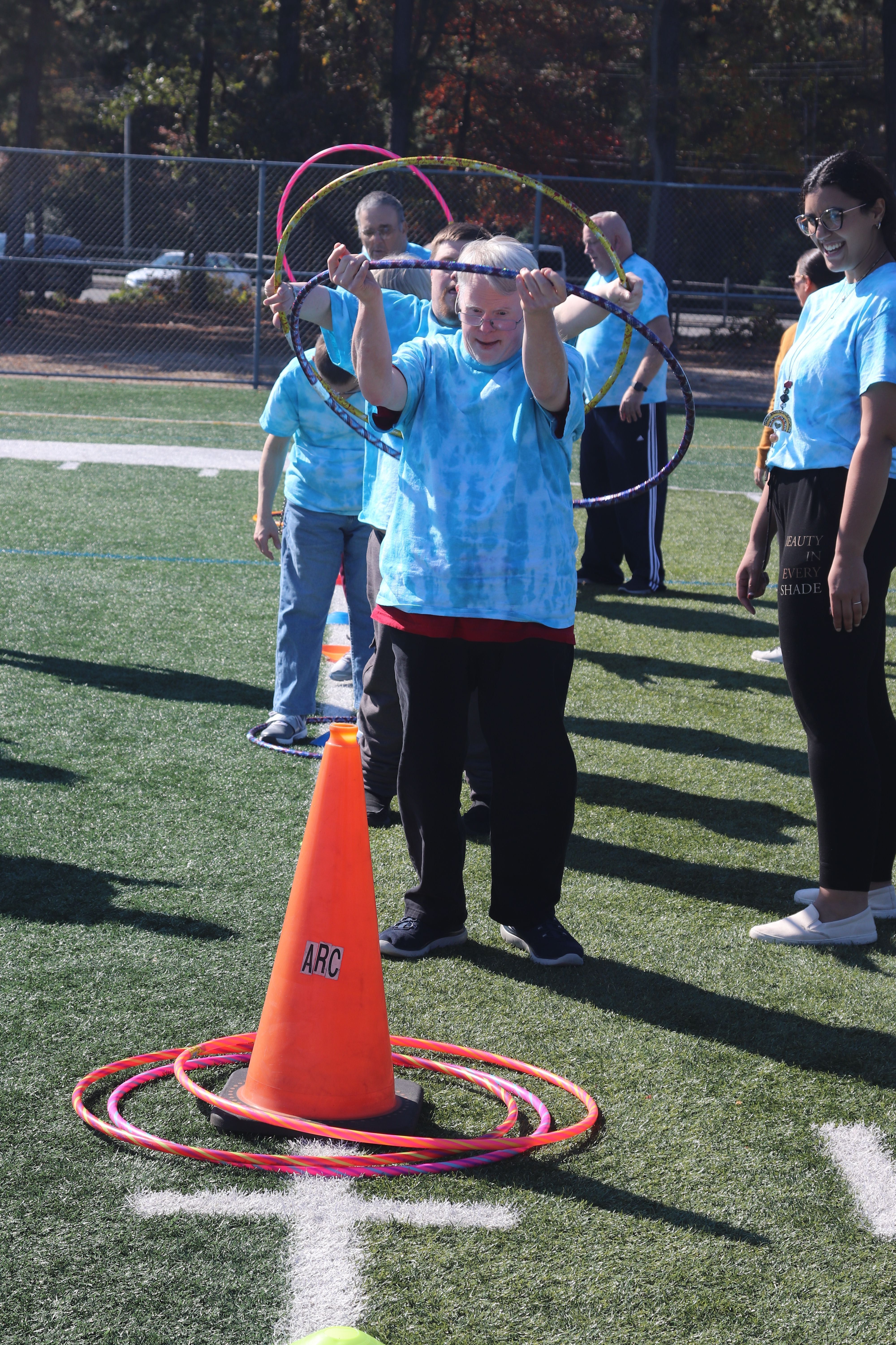 Hula hoop field day game