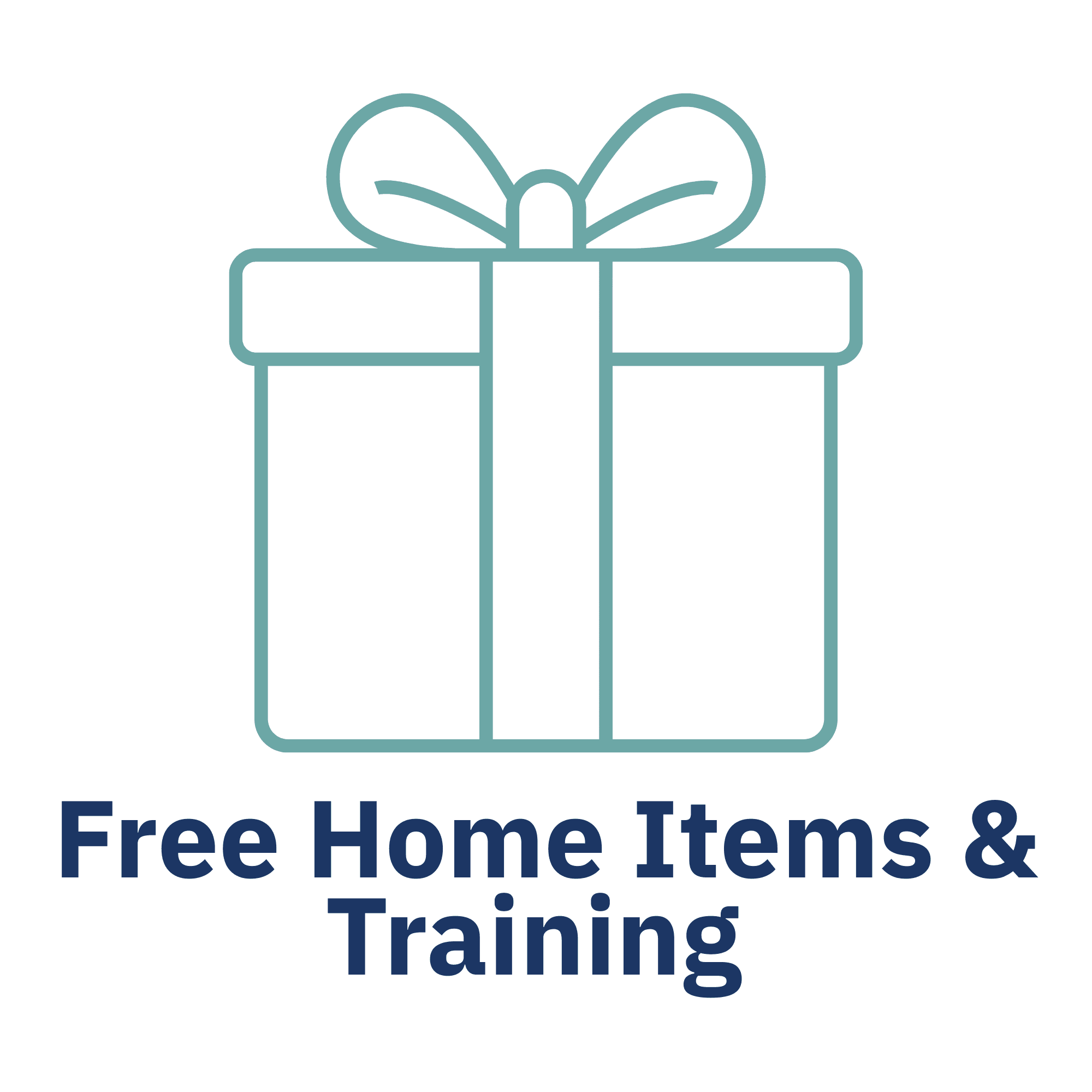 Eligible to receive free home items and training services