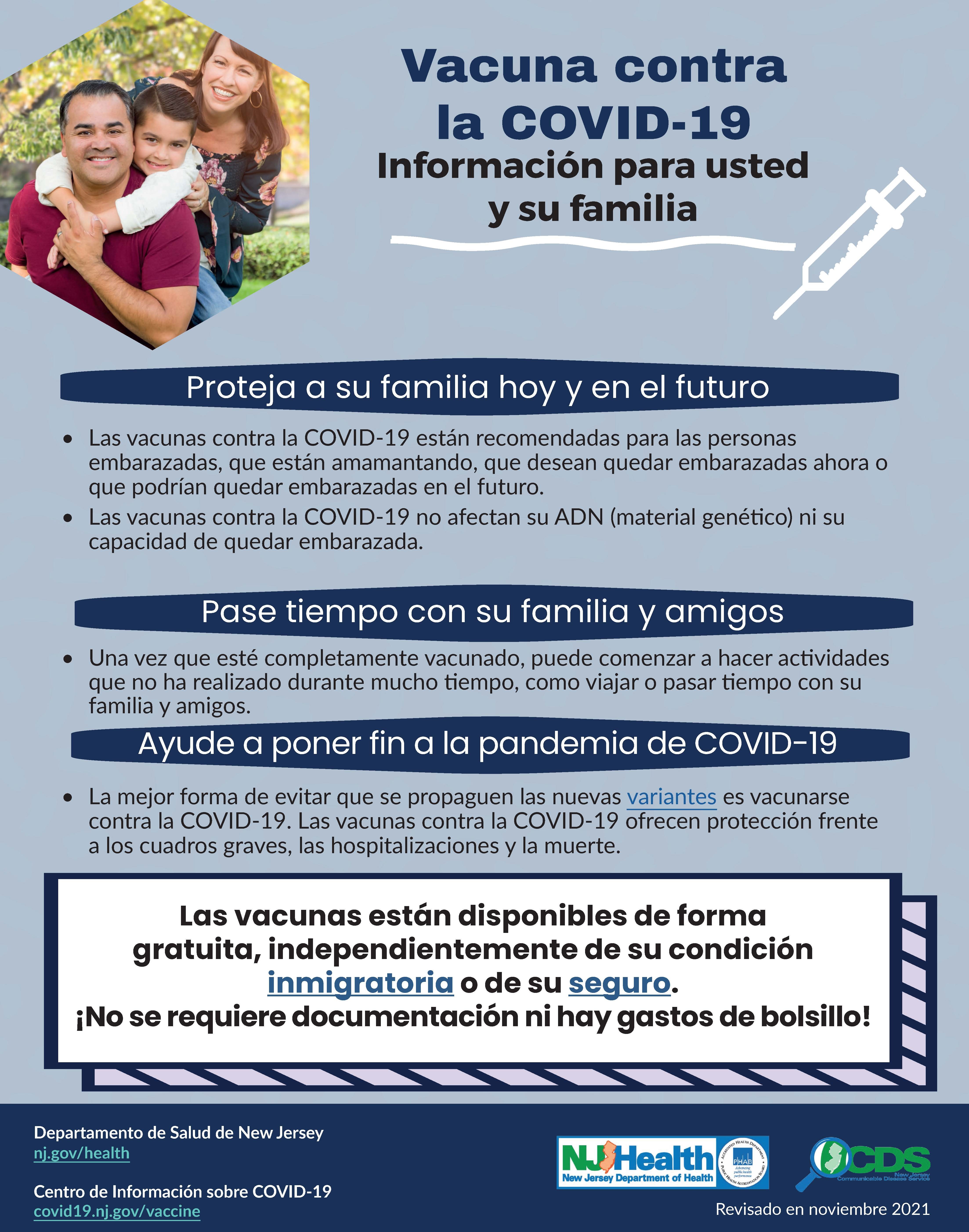Protect Family Now and For the Future flyer (Spanish)