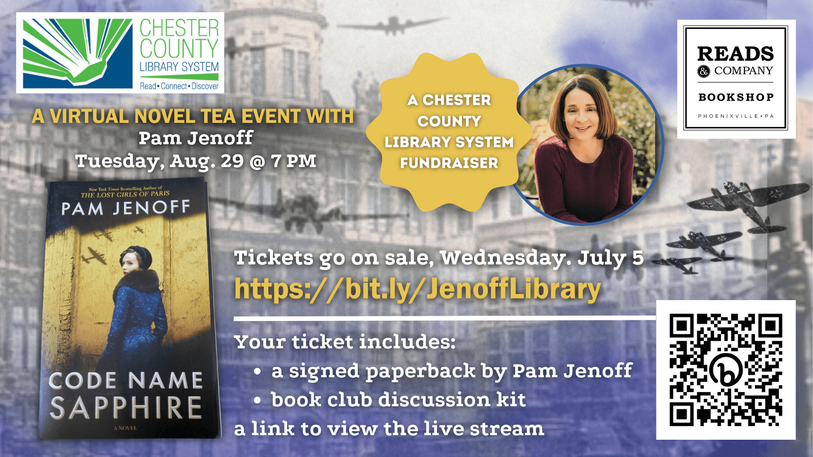 Author Talk with Pam Jenoff benefits libraries.