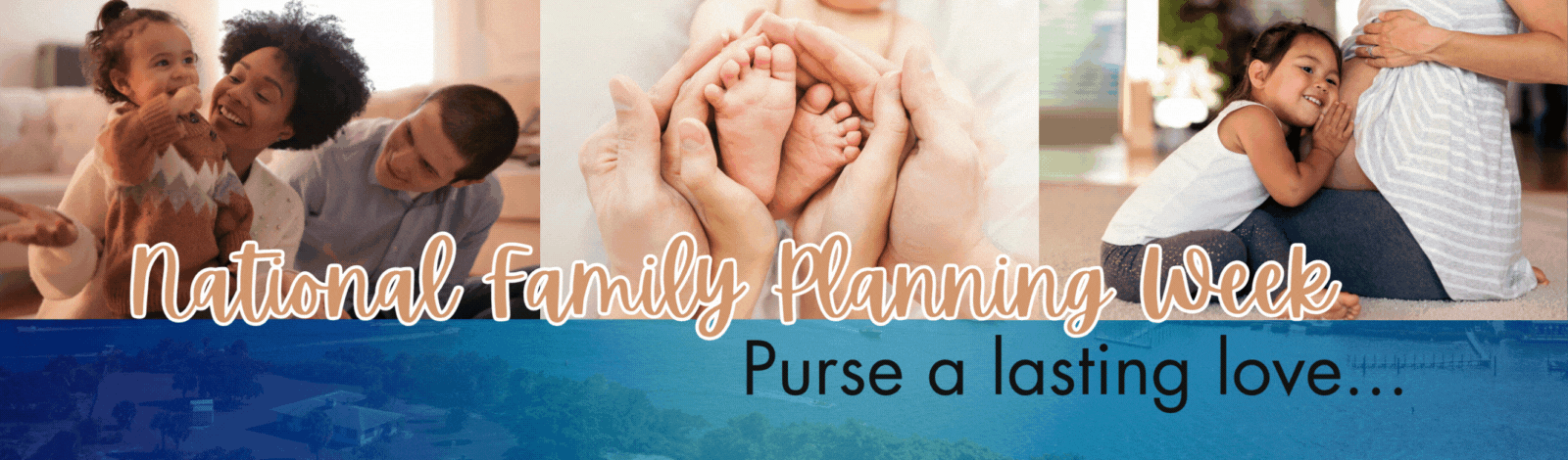 Natural faminly planning graphic with pictures of families