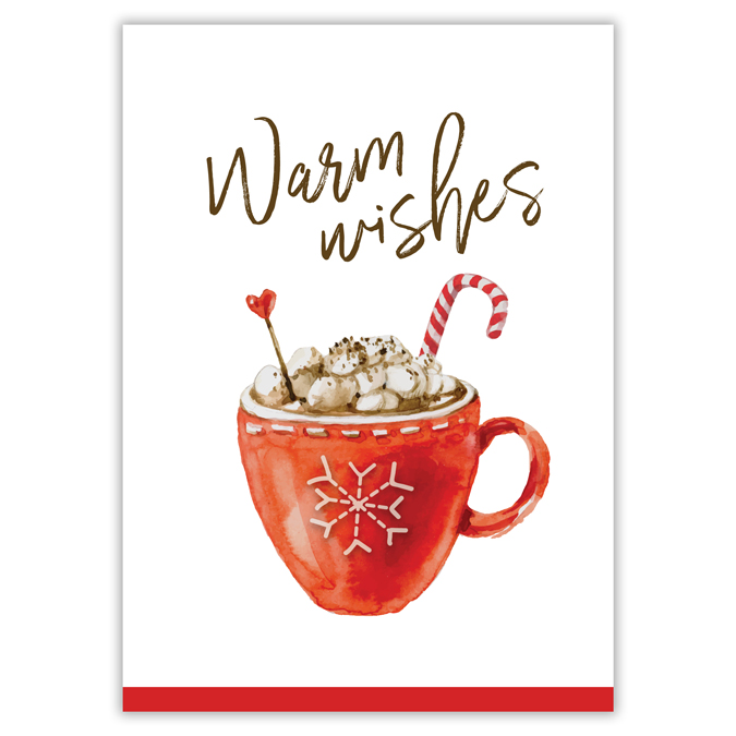 5 x 7 "Warm Wishes" Hot Chocolate