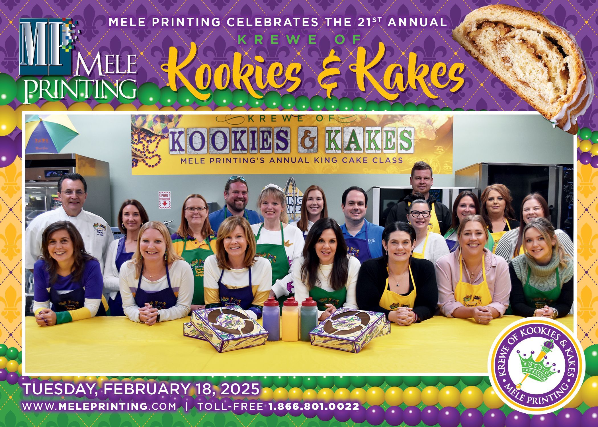 Krewe of Kookies & Kakes King Baking Classes & Facility Tour