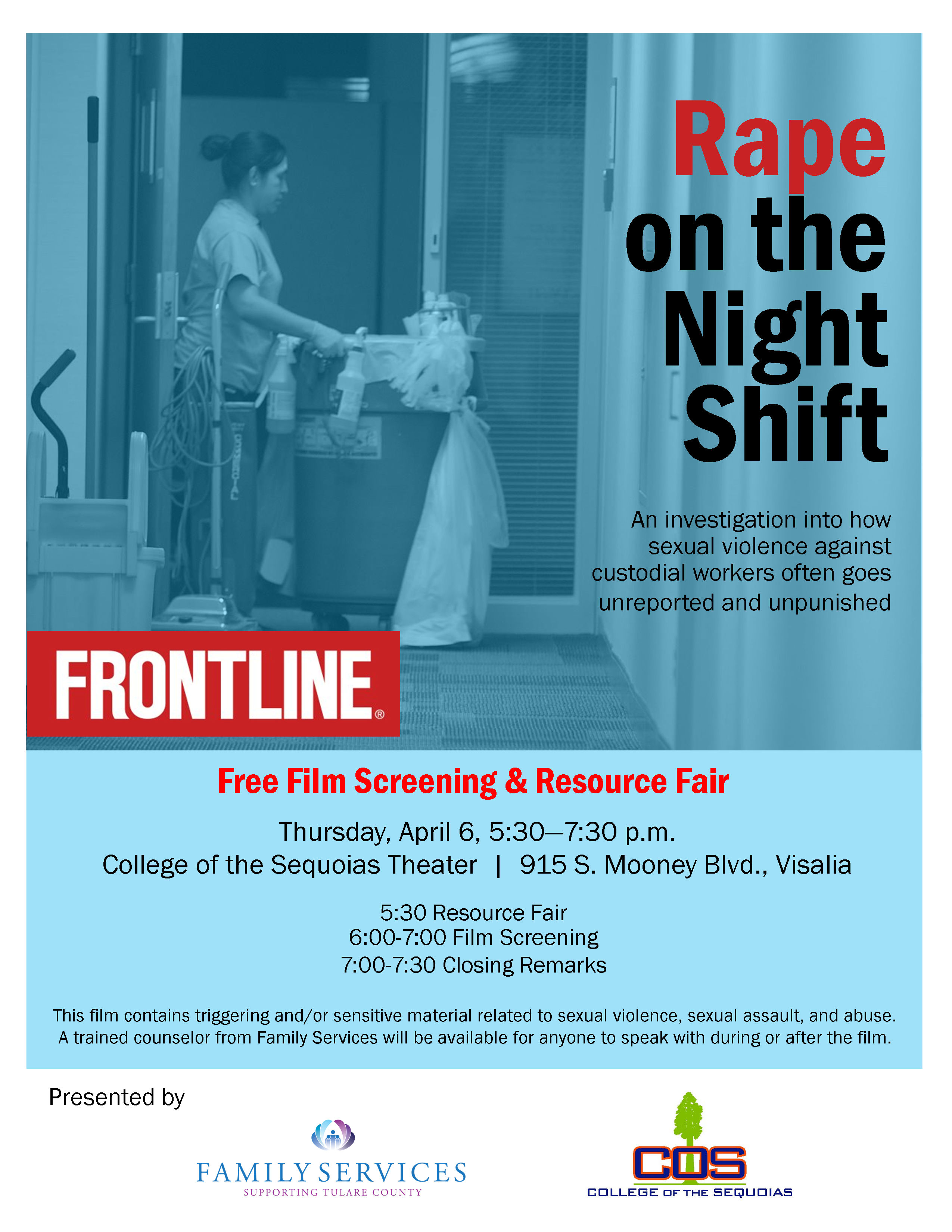 Rape on the Night Shift - Movie Screening