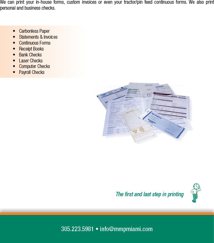 Forms & Checks
