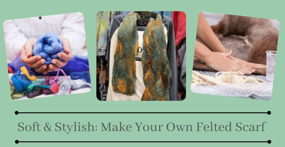 Soft & Stylish: Make Your Own Felted Scarf on December 6th from 3:00pm to 5:00pm (Taught by Stephanie, Classroom A and B, $59)