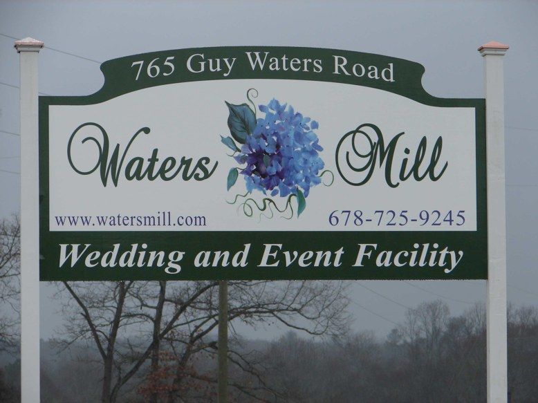 Waters Mill Custom Cut Full Color Sign