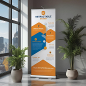 Economy Pop up Banner - 33.5"