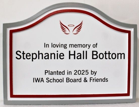 GC16568 - Memorial Plaque for "Stephanie Hall Bottom" with artwork