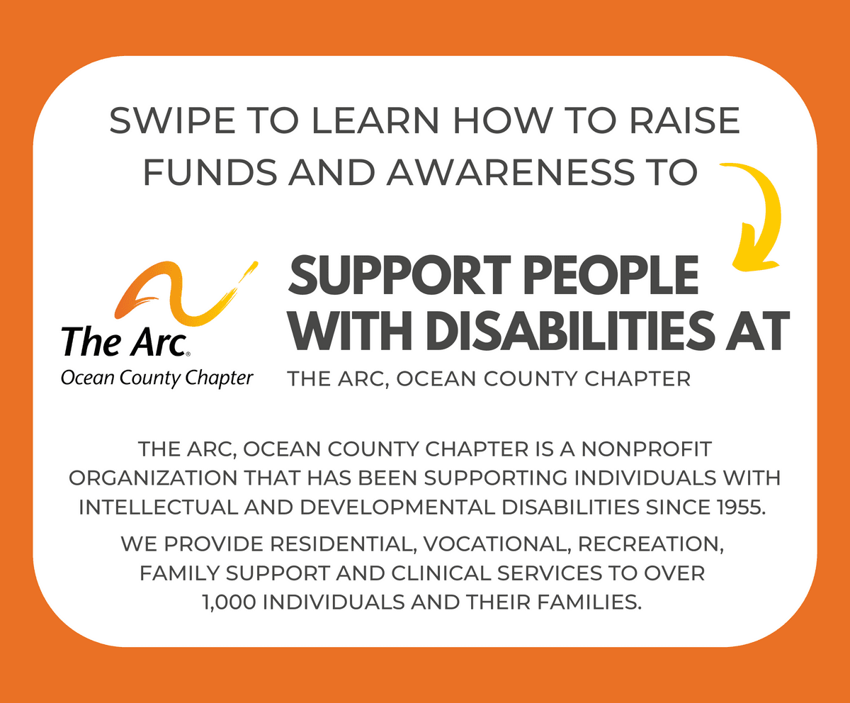 Swipe to learn how to raise funds and awareness to support people with disabilities 