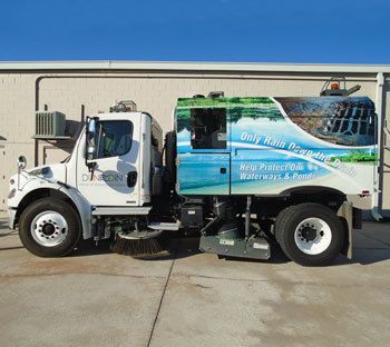 Wrap on a Street Sweeper
