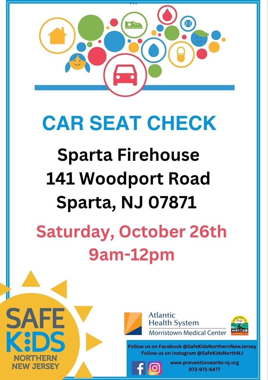 Ensure Your Child’s Safety: Join Us for a Free Car Seat Check Event in Sparta, NJ