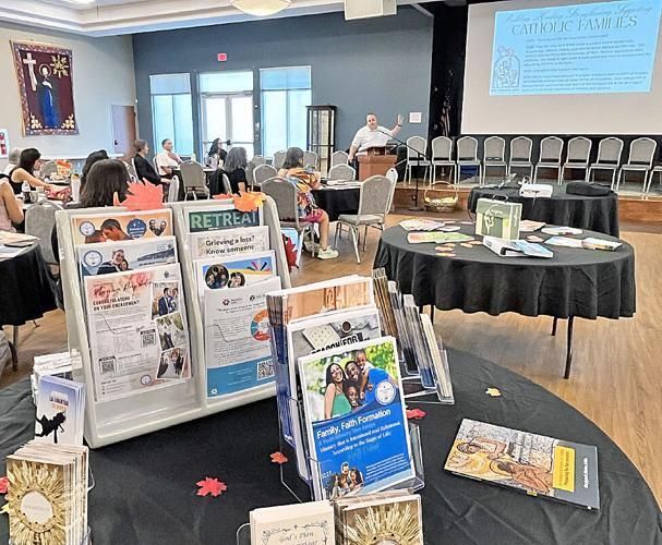 Some of the resources available during the professional development day for diocesan and parish ministry leaders.