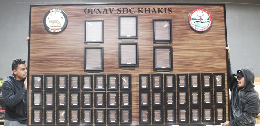 JP-1207 - Carved Wood Chain-of-Command for the OPNAV SDC KHAKIS