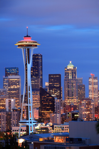 Nighttime Seattle Skyline