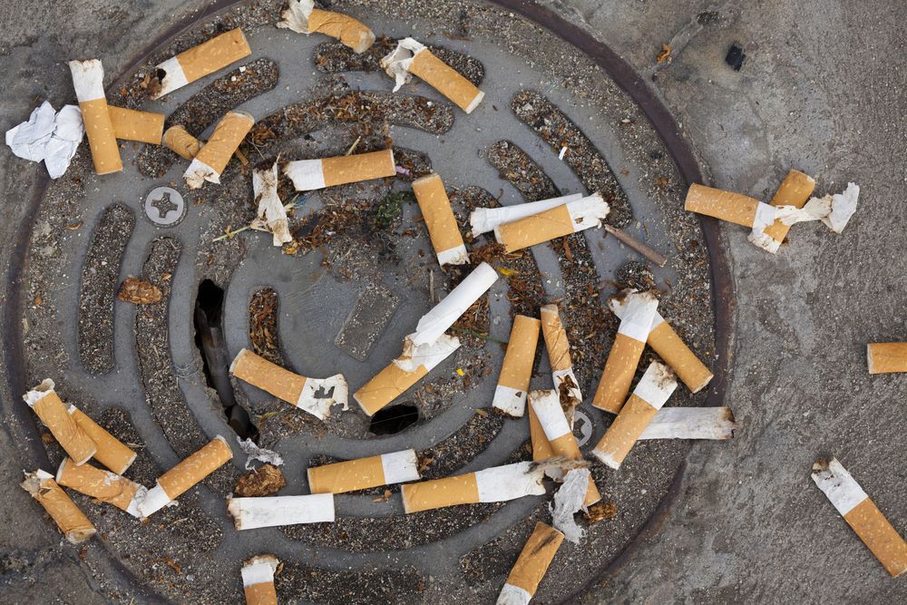 cigarette litter