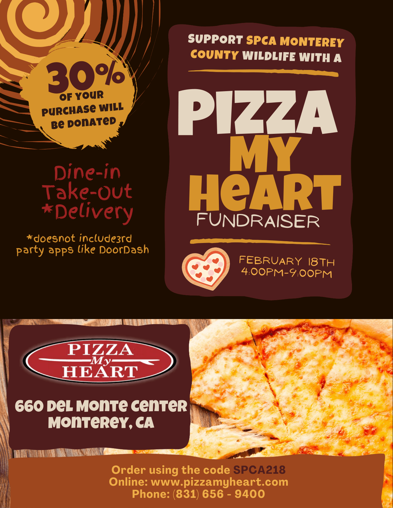 Eat Pizza and support Wildlife Rescue and Rehabilitation!
