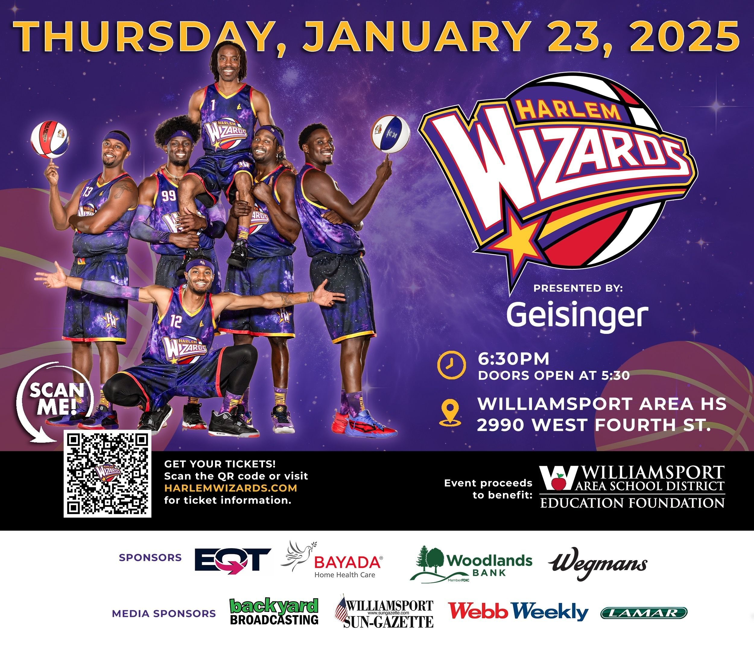 Harlem Wizards to Return to the Magic Dome on Jan. 23; Tickets on Sale Dec. 9