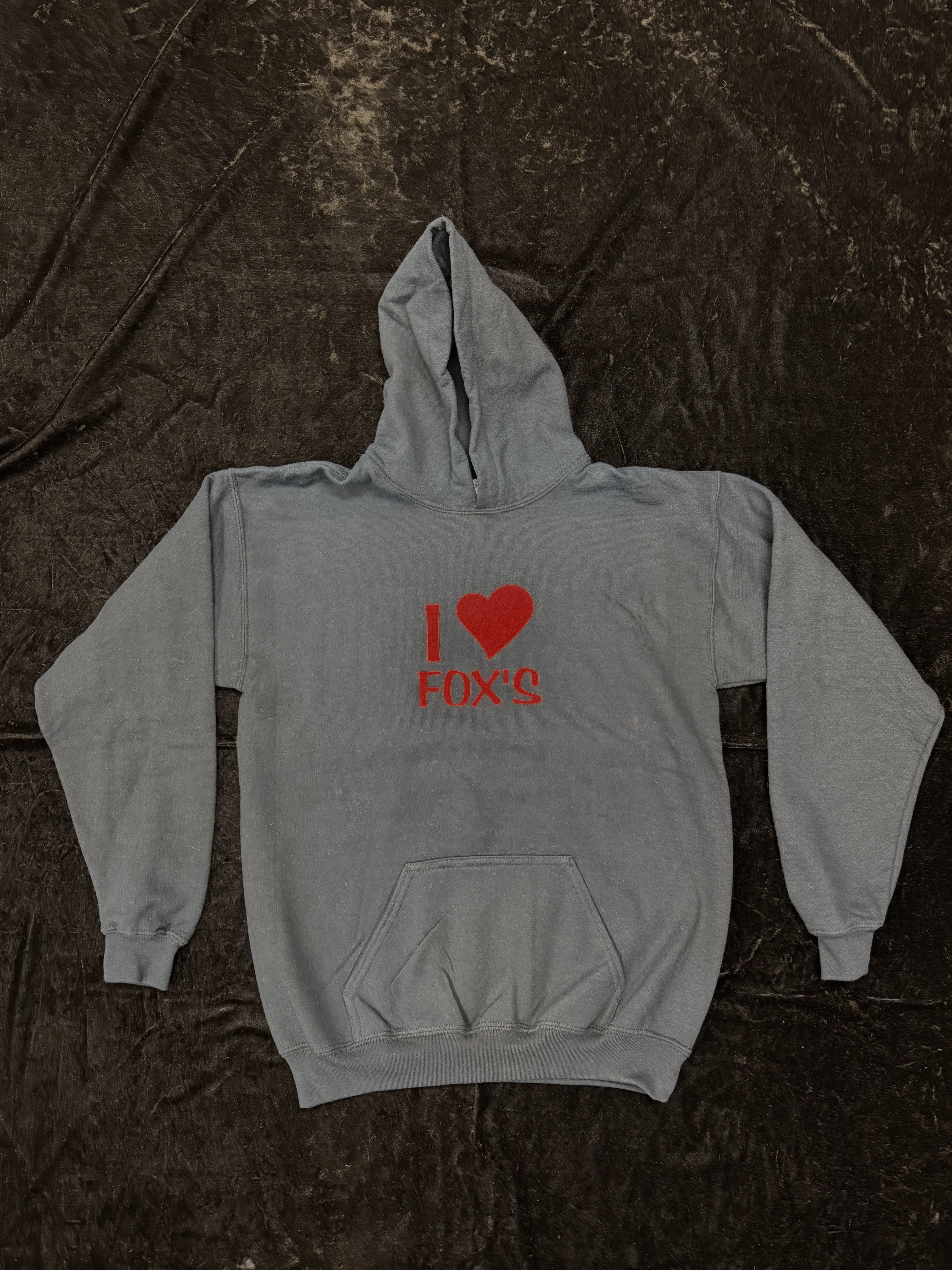 SALE Fox's Logo - YOUTH XL I LOVE FOX'S Black Hoodie