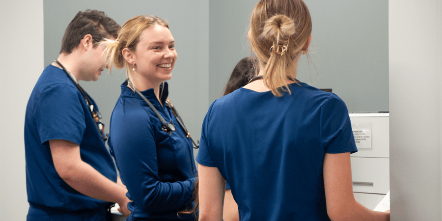 smiling nursing student
