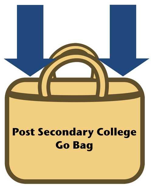 Post-Secondary (College) Go Bag