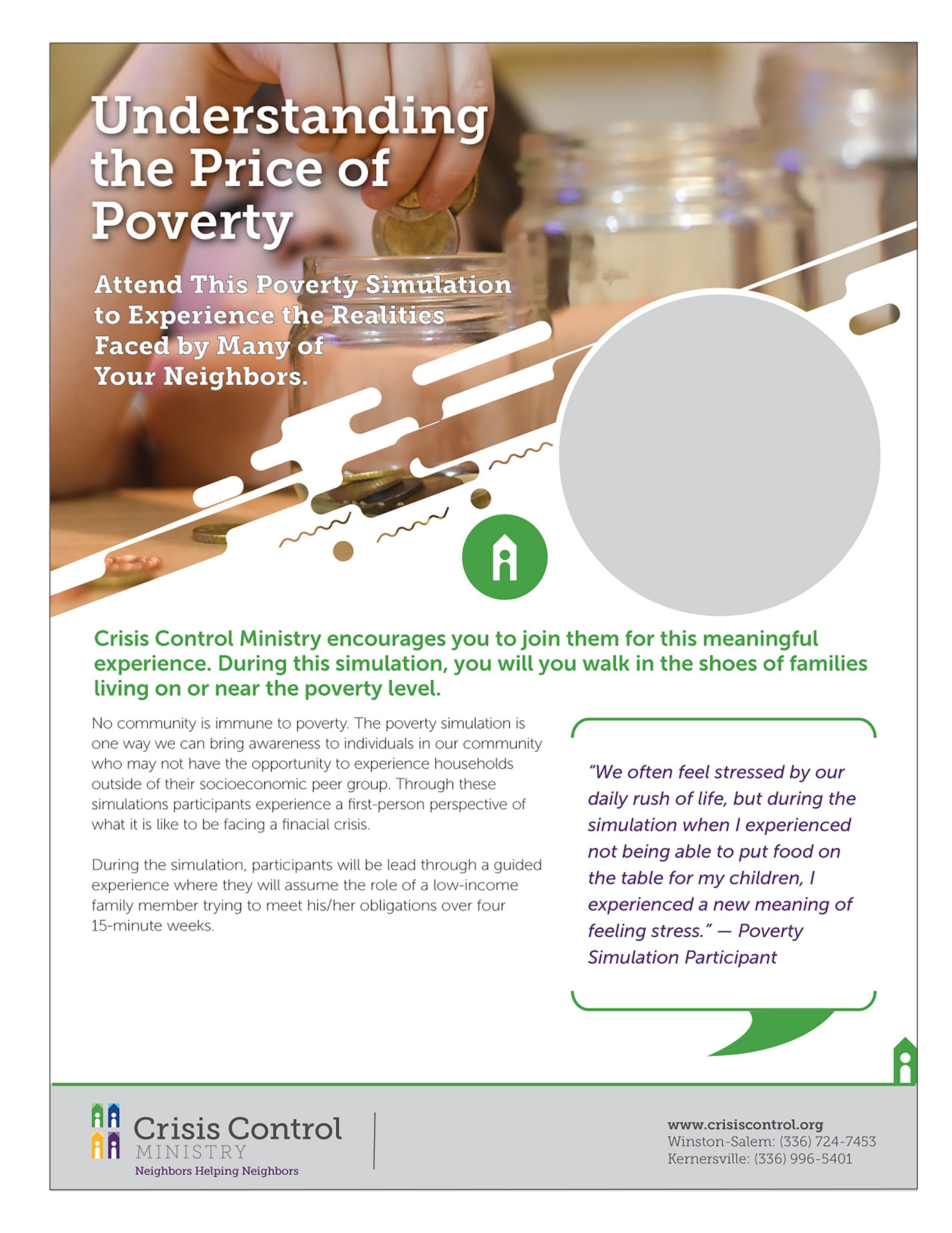 Poverty Simulation Blank Flyer